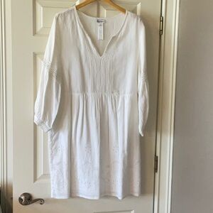 Tommy Bahama Linen Dress with Eyelet Detailing